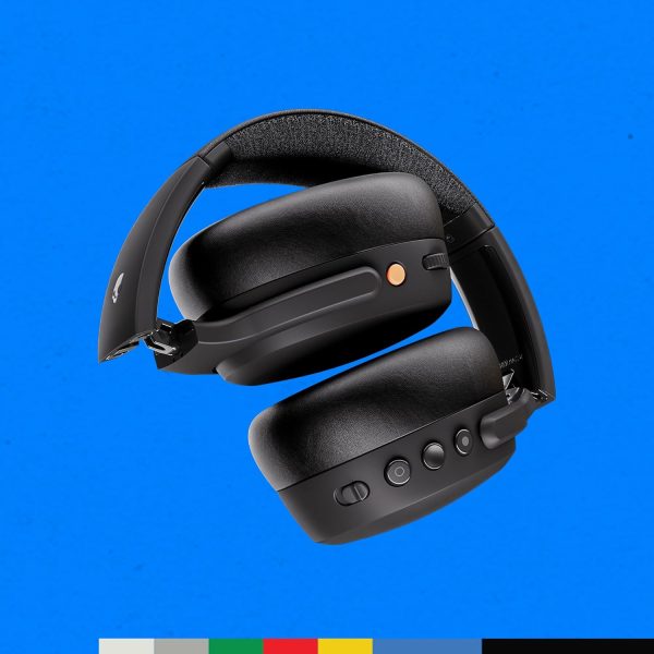 Skullcandy Crusher ANC 2 Over-Ear Noise Canceling Wireless Headphones with Sensory Bass and Charging Cable, 50 Hr Battery, Skull-iQ, Alexa Enabled, Microphone, Works with Bluetooth Devices - Black - Image 3